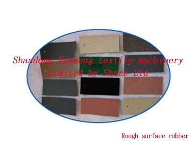 Rough surface rubber